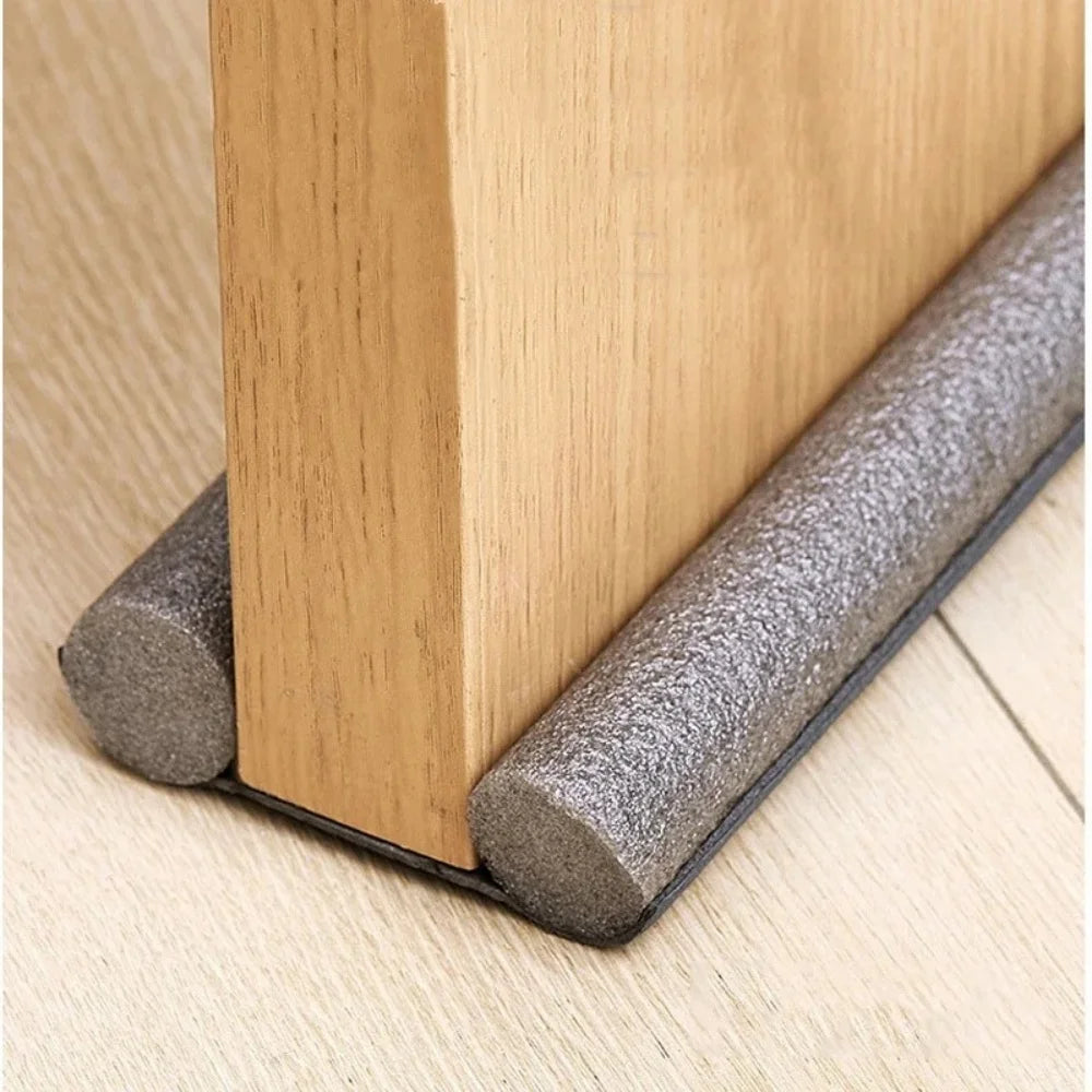 Windproof Seal Strip Draught Excluder Stopper Door Bottom Guard Double Protector Doorstop Dust-proof Blocker Sealer Soundproof