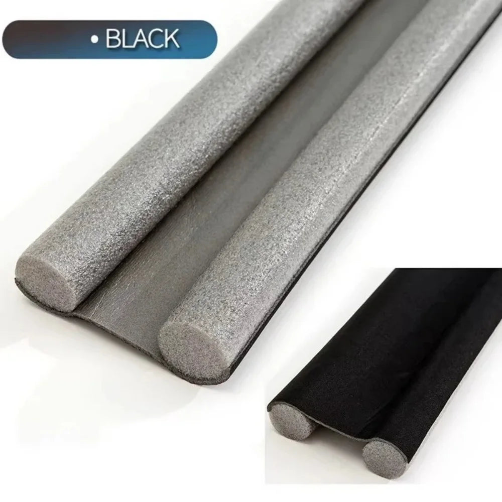Windproof Seal Strip Draught Excluder Stopper Door Bottom Guard Double Protector Doorstop Dust-proof Blocker Sealer Soundproof